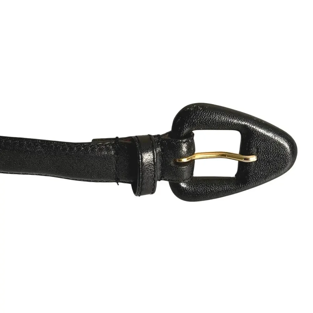 Vintage Liz Claiborne black leather belt size medium